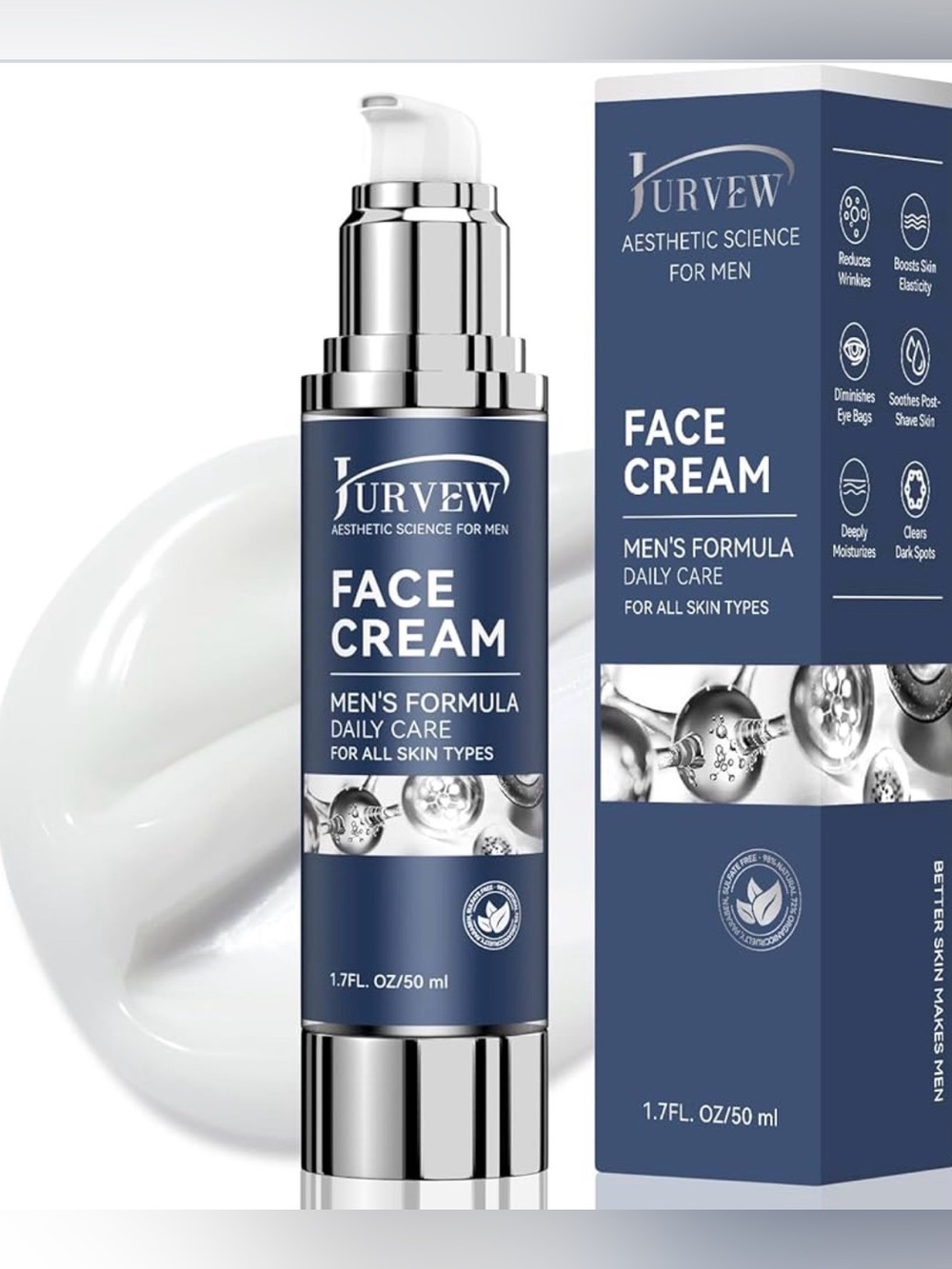 6-in-1 Face Cream for Men - Anti-Aging Moisturizer